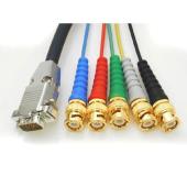 15HDPBNC02 2 m 15 Pin HD Male To 5 x BNC Plugs SVGA Cable