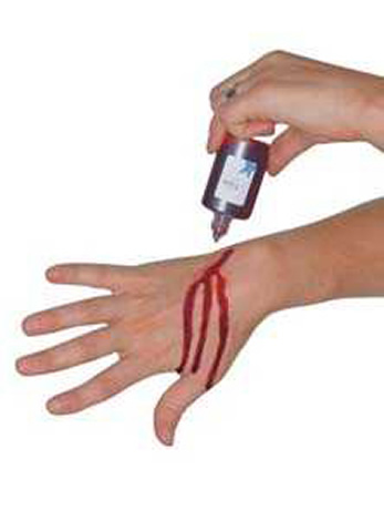 Realistic fake blood.