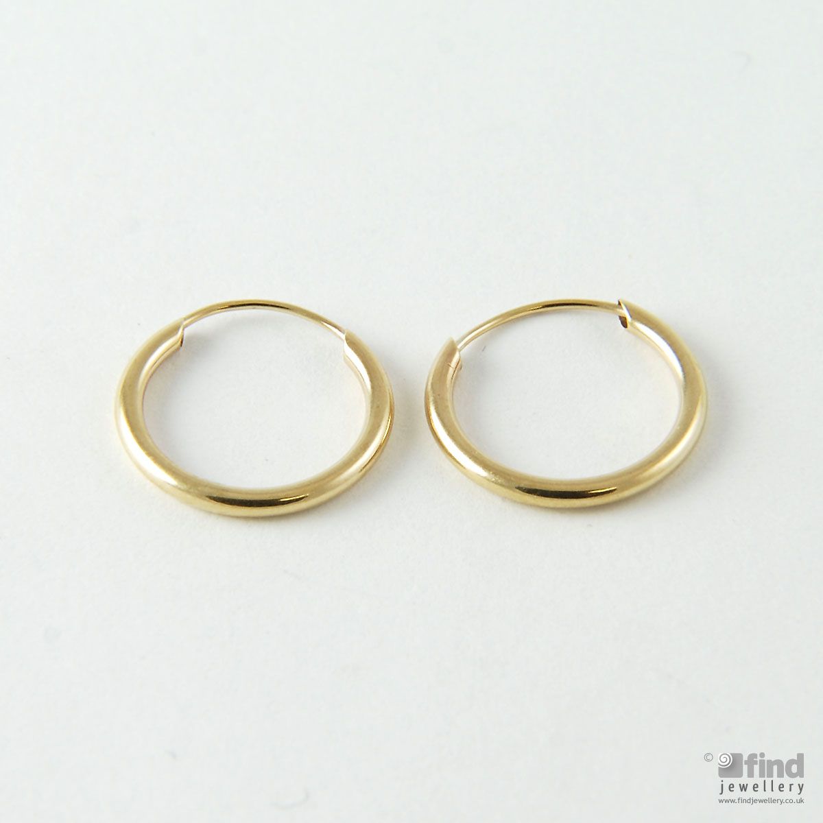 Unbranded 15mm 9ct Yellow Gold Sleepers
