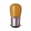 15W pygmy colour lightbulb amber BC