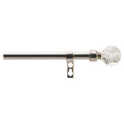 Unbranded 16-19mm Extendable Metal Curtains Pole Faceted