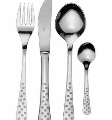 Unbranded 16 Piece Dots Stainless Steel Cutlery Set