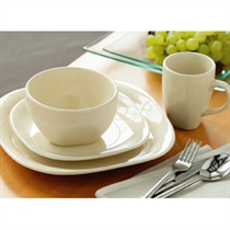 Unbranded 16 Piece Quadra Dinner Set Cream
