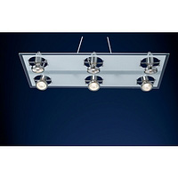 Unbranded 1616 6CC - Chrome and Glass Cable Kit Light