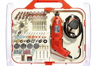 A fraction of the price you would pay for most branded sets, this superb-quality mini drill kit offers exceptional value. The compact drill has an impressive maximum no-load speed of 30,000rpm and comes with a comprehensive range of drill bits, sandi