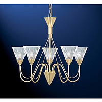 Unbranded 1635 5SB - 5 Light Satin Brass Hanging Light