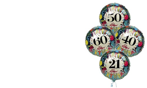 Perfect for a birthday! An 18 inch helium balloon. Delivered inflated with a ribbon and a weight to 