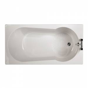 Unbranded 1700x800 Keyhole Bath Anti-Slip