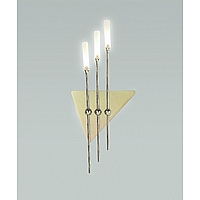 Unbranded 1710 3WB - Satin Brass Wall Light