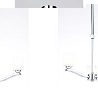 Unbranded 1722 3CH - 3 Light Polished Chrome Ceiling Light