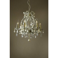 Unbranded 173 6H CCMW - Cream Crack Chandelier