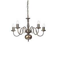 Unbranded 1789 5AN - 5 Light Antique Brass Hanging Light