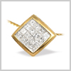 18 Carat Gold 0.20 Ct Diamond Pendant by Saul Anthony