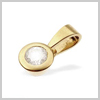 18 Carat Gold 0.30 Ct Diamond Rub Set Pendant by Saul Anthony
