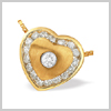 18 Carat Gold 0.36 Carat Diamond Heart Pendant by Saul Anthony