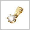 18 Carat Gold 0.40 Ct Diamond Claw Set Pendant by Saul Anthony