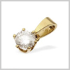 18 Carat Gold 0.50 Ct Diamond Claw Set Pendant by Saul Anthony