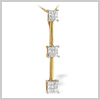 18 Carat Gold 0.56 Carat Diamond Drop Pendant by Saul Anthony