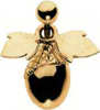 18 Carat Gold Acorn Leaves Bellybar Attachment