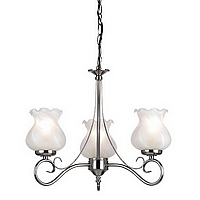 Unbranded 180 3AS - 3 Light Antique Silver Hanging Light