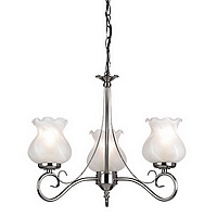 Unbranded 180 3AS - 3 Light Antique Silver Hanging Light