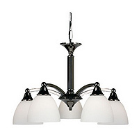 Unbranded 185 5BC - 5 Light Black Chrome Hanging Light