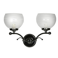 Unbranded 1876 WBMB - Black Chrome Wall Light