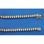 18ct. 59 Stone 1ct. Diamond Set Bracelet