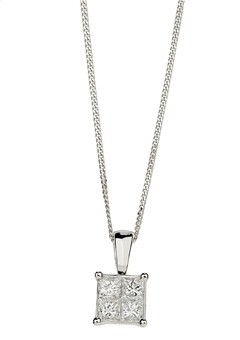 Unbranded 18ct Gold 0.25ct Diamond Set Pendant