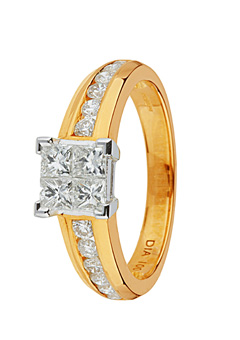 Unbranded 18ct Gold 0.75ct Diamond Ring
