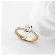 Unbranded 18ct Gold 1/2 carat Diamond Ring L