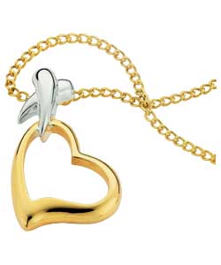 Unbranded 18ct Gold Plated Silver Kiss Pendant