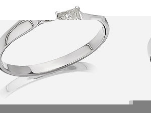 Unbranded 18ct White Gold Princess Cut Solitaire Diamond Ring 040763-N