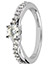Unbranded 18ct white gold single stone 0.50ct diamond ring