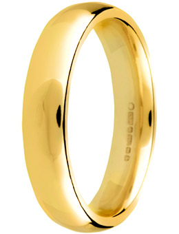 Unbranded 18CT yellow gold heavy court 5mm wedding band