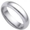 18k White Gold 5mm Court Wedding Band