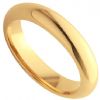 18k Yellow gold heavy weight wedding band with a court comfort fit