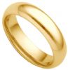 18k Yellow Gold 5mm Court Wedding Band