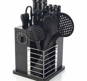 Unbranded 19 Piece Knife Block and Utensils Set