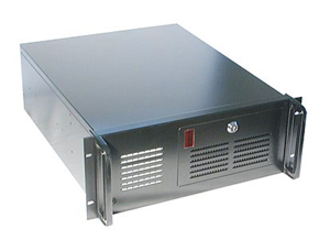 19" 4U server case1mm slotted steel sheet380W ATX power supply with 1 fan  P4 capable3 x extern
