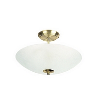 Unbranded 1908 2FSB - Satin Brass Semi Flush Light