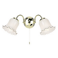Unbranded 193 2 - 2 Light Polished Brass Wall Light