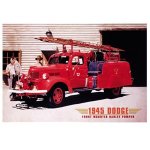 1945 Dodge Fire Truck tribute plaque