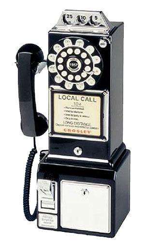 This very familiar 3-Slot Style Payphone was first introduced in the 1950