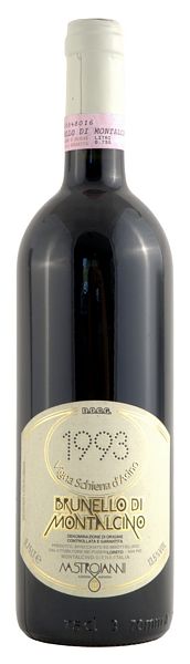 Unbranded 1993 Brunello di Montalcino Cru - Schiena - Azienda Mastrojanni