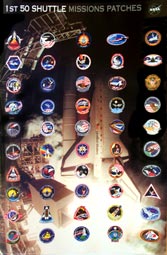 1st 50 Mission Patches Poster