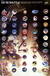 1st 50 Mission Patches Poster