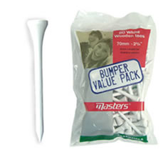 Unbranded 2.125 inch White Wooden Tees Pack of 130