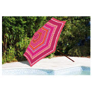 Unbranded 2.4m Parasol, candy stripe