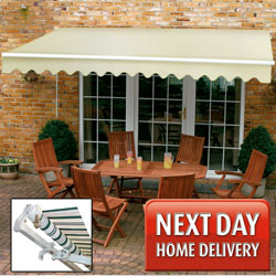 Unbranded 2.5 x 2m Cream Awning